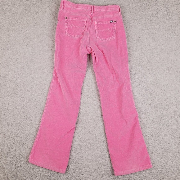 Vineyard Vines Pants Girls Size 12 Pink Corduroy Adjustable Waist Cotton Blend - Picture 3 of 16